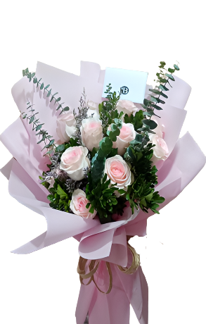 12 PREMIUM PINK ECUADORIAN ROSES