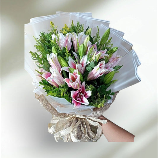 6 Stems Stargazer Bouquet BO – 39